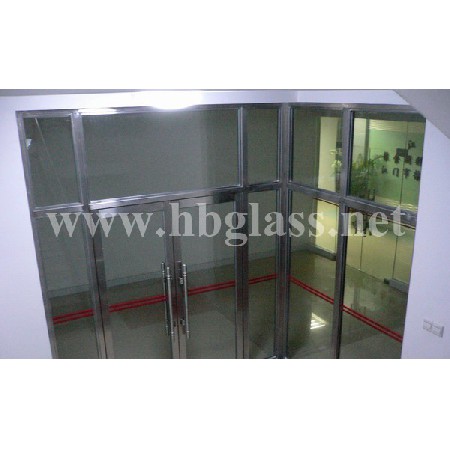 Ground Spring Fireproof Glass Door