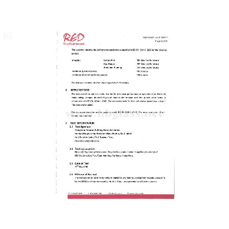 European Standard EI 120 41mm Crystal Silicon Fire-proof Glass System